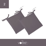 Cuscino Sedia Roma cm 40x40 spessore cm 4 sfoderabile con chiusura lampo | 2 pezzi