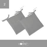 Cuscino Sedia Roma cm 40x40 spessore cm 4 sfoderabile con chiusura lampo | 2 pezzi