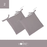 Cuscino Sedia Roma cm 40x40 spessore cm 4 sfoderabile con chiusura lampo | 2 pezzi