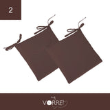 Cuscino Sedia Roma cm 40x40 spessore cm 4 sfoderabile con chiusura lampo | 2 pezzi