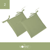 Cuscino Sedia Roma cm 40x40 spessore cm 4 sfoderabile con chiusura lampo | 2 pezzi