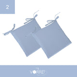 Cuscino Sedia Roma cm 40x40 spessore cm 4 sfoderabile con chiusura lampo | 2 pezzi