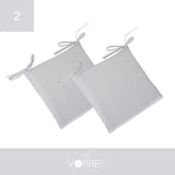 Cuscino Sedia Roma cm 40x40 spessore cm 4 sfoderabile con chiusura lampo | 2 pezzi