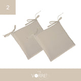 Cuscino Sedia Roma cm 40x40 spessore cm 4 sfoderabile con chiusura lampo | 2 pezzi