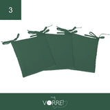 Cuscino Sedia Roma cm 40x40 spessore cm 4 sfoderabile con chiusura lampo | 3 pezzi