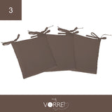 Cuscino Sedia Roma cm 40x40 spessore cm 4 sfoderabile con chiusura lampo | 3 pezzi