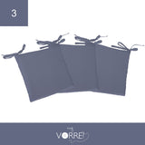 Cuscino Sedia Roma cm 40x40 spessore cm 4 sfoderabile con chiusura lampo | 3 pezzi
