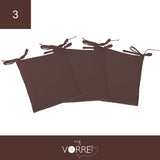 Cuscino Sedia Roma cm 40x40 spessore cm 4 sfoderabile con chiusura lampo | 3 pezzi