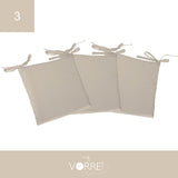 Cuscino Sedia Roma cm 40x40 spessore cm 4 sfoderabile con chiusura lampo | 3 pezzi