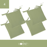 Cuscino Sedia Roma cm 40x40 spessore cm 4 sfoderabile con chiusura lampo | 4 pezzi