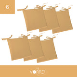 Cuscino Sedia Roma cm 40x40 spessore cm 4 sfoderabile con chiusura lampo | 6 Pezzi