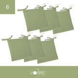 Cuscino Sedia Roma cm 40x40 spessore cm 4 sfoderabile con chiusura lampo | 6 Pezzi