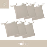 Cuscino Sedia Roma cm 40x40 spessore cm 4 sfoderabile con chiusura lampo | 6 Pezzi