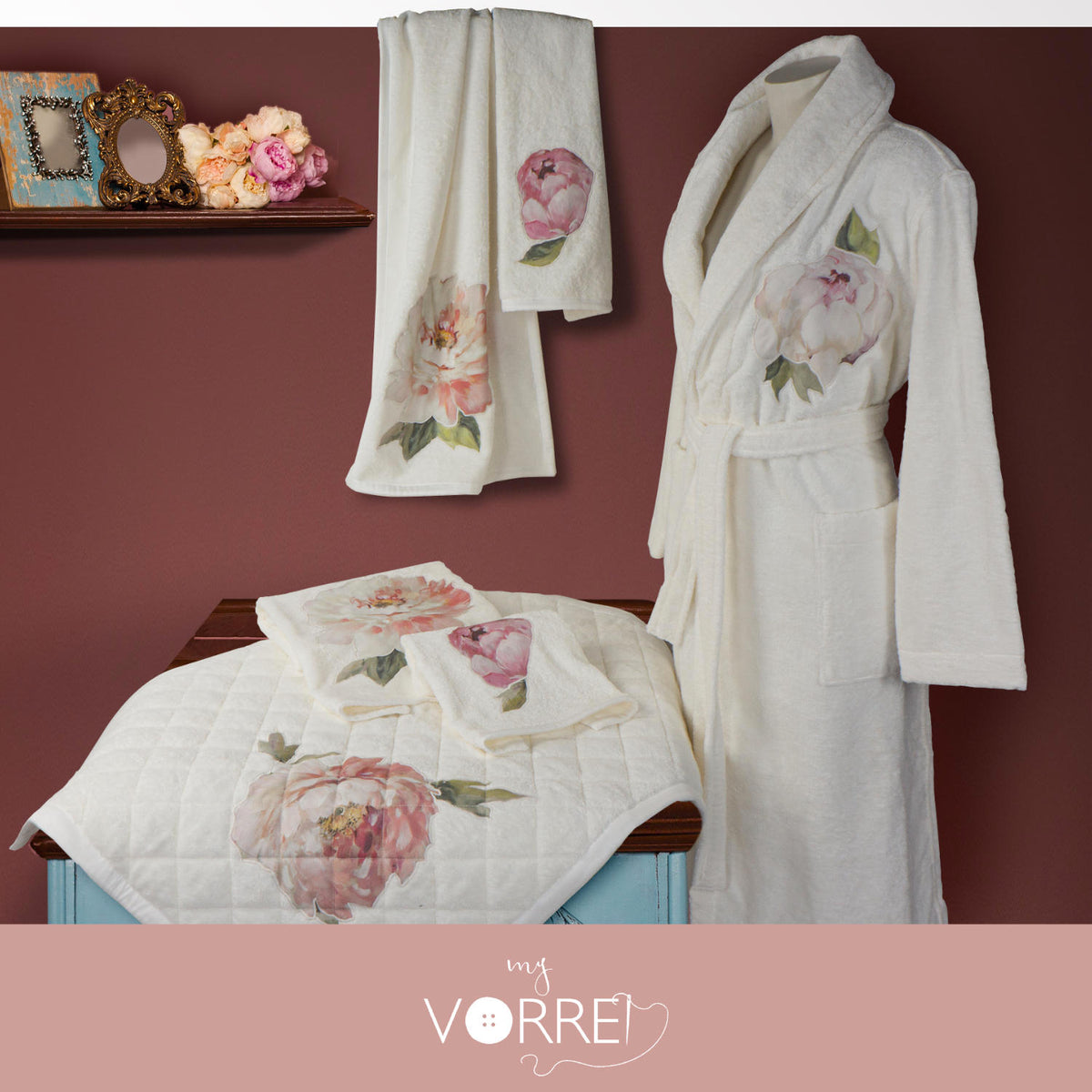 Completo Bagno Peonie
