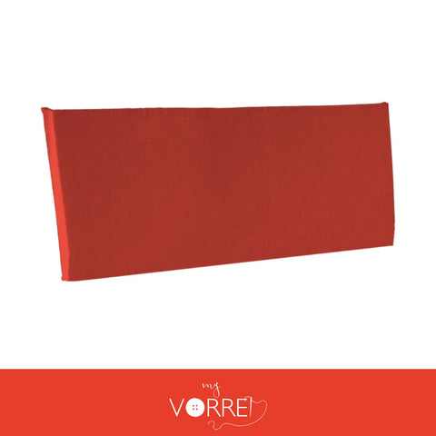 Cuscino Schienale per uso interno, sfoderabile con Chiusura a lampo | cm 40x90, Fodera cotone 100%, Spessore 10cm