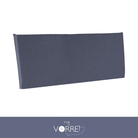 Cuscino Schienale per uso interno, sfoderabile con Chiusura a lampo | cm 40x90, Fodera cotone 100%, Spessore 4cm