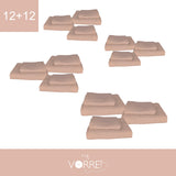 Coppia Spugna Viso+Ospite (12+12) Gr 450 MQ Cotone 100%| Misura Viso 60x110cm - Ospite 35x53cm