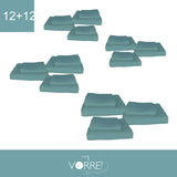 Coppia Spugna Viso+Ospite (12+12) Gr 450 MQ Cotone 100%| Misura Viso 60x110cm - Ospite 35x53cm