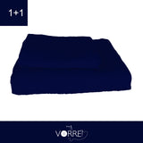 Coppia Spugna Viso+Ospite (1+1) Gr 450 MQ Cotone 100%| Misura Viso 60x110cm - Ospite 35x53cm