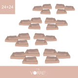 Coppia Spugna Viso+Ospite (24+24) Gr 450 MQ Cotone 100%| Misura Viso 60x110cm - Ospite 35x53cm