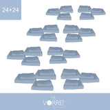 Coppia Spugna Viso+Ospite (24+24) Gr 450 MQ Cotone 100%| Misura Viso 60x110cm - Ospite 35x53cm