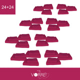 Coppia Spugna Viso+Ospite (24+24) Gr 450 MQ Cotone 100%| Misura Viso 60x110cm - Ospite 35x53cm