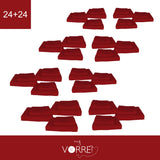 Coppia Spugna Viso+Ospite (24+24) Gr 450 MQ Cotone 100%| Misura Viso 60x110cm - Ospite 35x53cm
