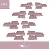 Coppia Spugna Viso+Ospite (24+24) Gr 450 MQ Cotone 100%| Misura Viso 60x110cm - Ospite 35x53cm