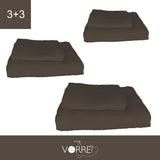 Coppia Spugna Viso+Ospite (3+3) Gr 450 MQ Cotone 100%| Misura Viso 60x110cm - Ospite 35x53cm