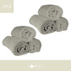 Telo Bagno - 3+3 in Spugna Cotone 100 cm 100x150