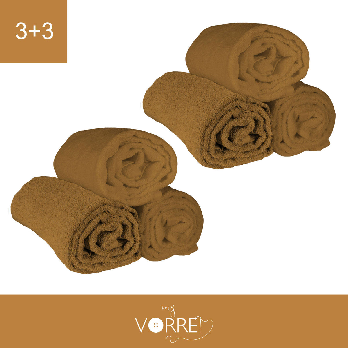 Telo Bagno - 3+3 in Spugna Cotone 100 cm 100x150