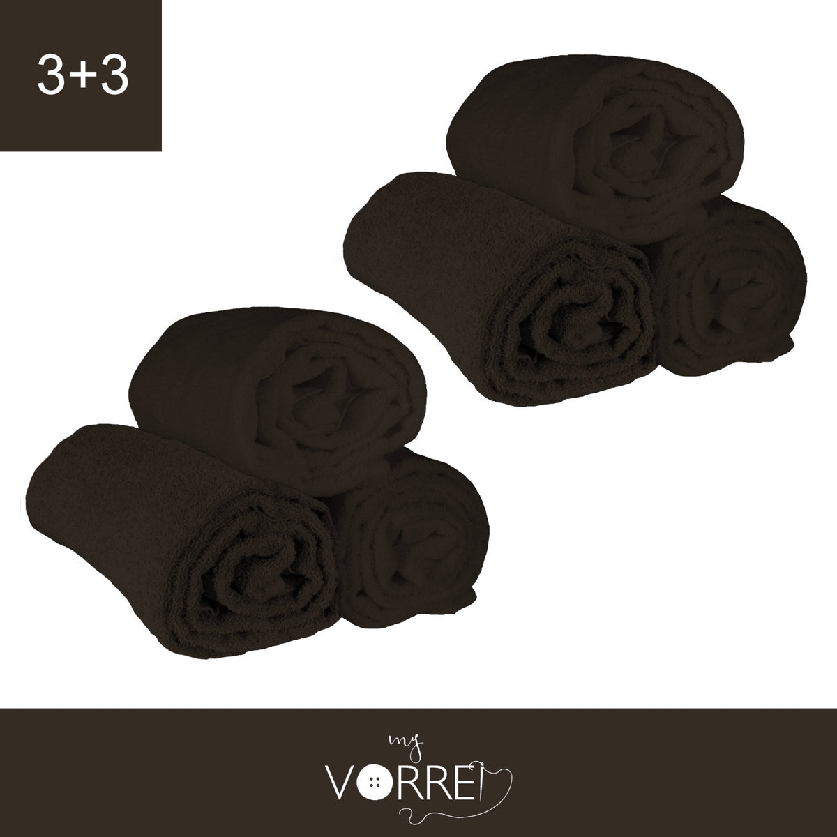 Telo Bagno - 3+3 in Spugna Cotone 100 cm 100x150