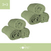 Telo Bagno - 3+3 in Spugna Cotone 100 cm 100x150