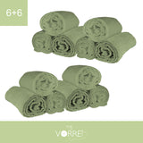 Telo Bagno - 6+6 in Spugna Cotone 100% 450 Gr cm 100x150