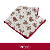 Tovagliolo Fantasia Marina Bordeaux Cotone 100%