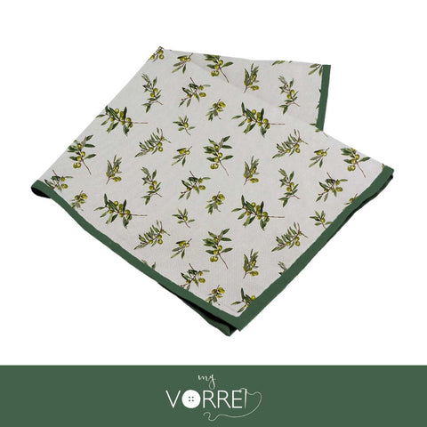 Tovagliolo Fantasia Olive Cotone 100%