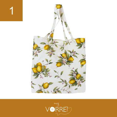 Shopper Limone Old | larga cm 40x45 spessore cm 8 manici cm 18