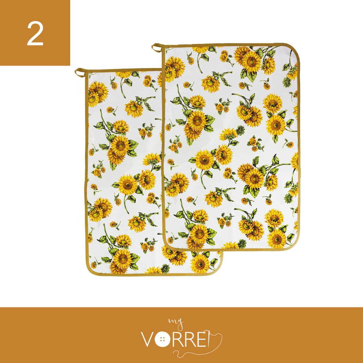 2 Strofinacci Girasole | 51x72cm